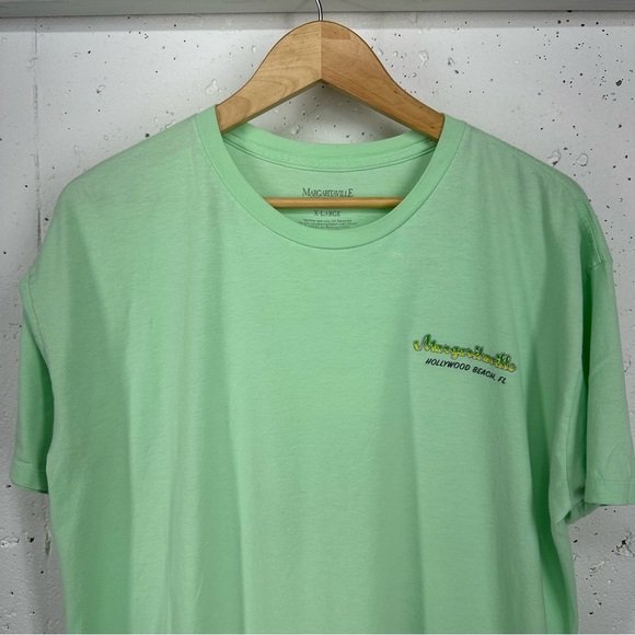 Margaritaville XL Mint Green It’s 5 O’Clock Somewhere Hollywood Beach FL T-Shirt - Picture 5 of 11